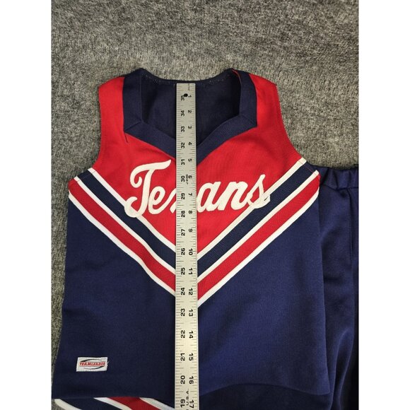 Girl's Team Leader Size M Cheer Outfit 2 Piece Red Blue Texas made in USA - Picture 4 of 9